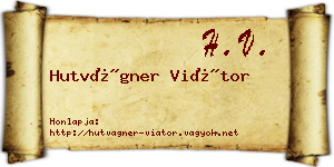Hutvágner Viátor névjegykártya